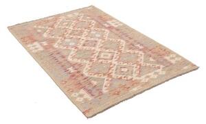 Tappeto Kilim Geometrico Beige Terracotta 102x151 Cm