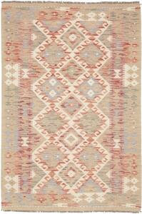 Tappeto Kilim Geometrico Beige Terracotta 102x151 Cm