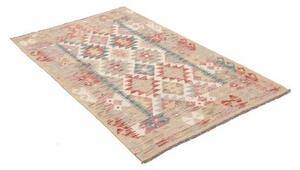Tappeto Kilim Geometrico Beige Rosso Mattone 97x155 Cm