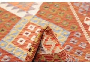 Tappeto Kilim Geometrico Ruggine Multicolore 100x194 Cm