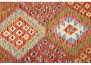 Tappeto Kilim Geometrico Ruggine Multicolore 100x194 Cm
