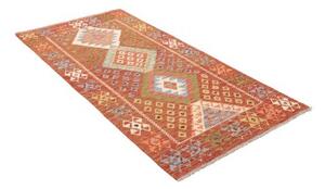 Tappeto Kilim Geometrico Ruggine Multicolore 100x194 Cm