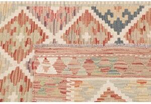Tappeto Kilim Geometrico Rosso Mattone Blu Petrolio 103x152 Cm
