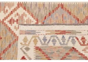 Tappeto Kilim Geometrico Beige Rosso Mattone 99x150 Cm