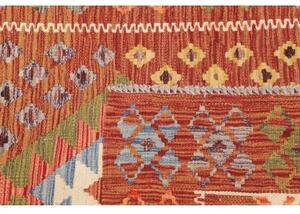 Tappeto Kilim Geometrico Ruggine Multicolore 100x194 Cm