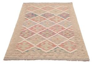 Tappeto Kilim Geometrico Beige Multicolore 97x154 Cm