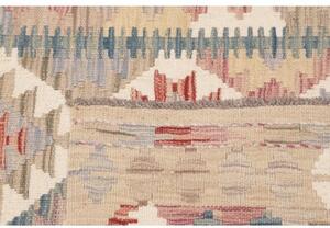 Tappeto Kilim Geometrico Beige Rosso Mattone 97x155 Cm
