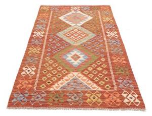 Tappeto Kilim Geometrico Ruggine Multicolore 100x194 Cm