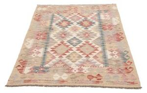 Tappeto Kilim Geometrico Beige Rosso Mattone 97x155 Cm