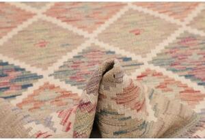 Tappeto Kilim Geometrico Beige Multicolore 97x154 Cm