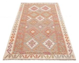 Tappeto Kilim Geometrico Terracotta Beige 99x190 Cm
