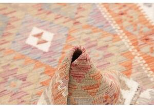 Tappeto Kilim Geometrico Arancione Beige 101x196 Cm