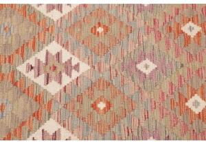 Tappeto Kilim Geometrico Terracotta Beige 99x190 Cm