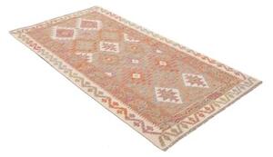 Tappeto Kilim Geometrico Terracotta Beige 99x190 Cm