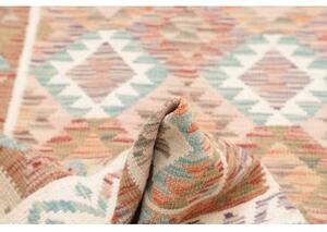 Tappeto Kilim Geometrico Ruggine Beige 104x184 Cm