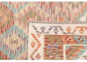 Tappeto Kilim Geometrico Ruggine Beige 104x184 Cm