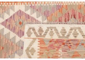 Tappeto Kilim Geometrico Arancione Beige 101x196 Cm
