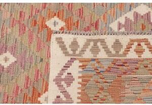 Tappeto Kilim Geometrico Terracotta Beige 99x190 Cm