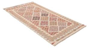 Tappeto Kilim Geometrico Avorio Mattone 101x190 Cm