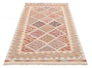 Tappeto Kilim Geometrico Avorio Mattone 101x190 Cm