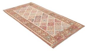 Tappeto Kilim Geometrico Terracotta Beige 102x193 Cm