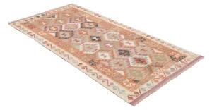 Tappeto Kilim Geometrico Arancione Beige 99x192 Cm