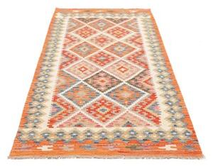 Tappeto Kilim Geometrico Arancione Beige 102x198 Cm