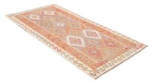 Tappeto Kilim Geometrico Arancione Beige 101x196 Cm