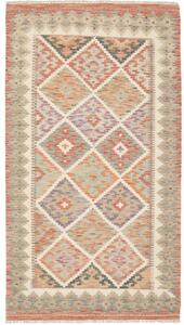 Tappeto Kilim Geometrico Ruggine Beige 102x188 Cm