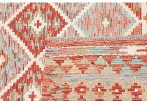 Tappeto Kilim Geometrico Rosso Mattone Beige 152x198 Cm
