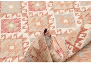 Tappeto Kilim Geometrico Rosso Mattone Beige 153x205 Cm
