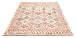 Tappeto Kilim Geometrico Beige Terracotta 154x194 Cm