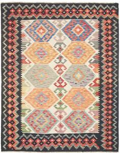 Tappeto Kilim Stilizzato Multicolore 164x186 Cm