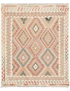 Tappeto Kilim Geometrico Beige Rosa Antico 159x188 Cm