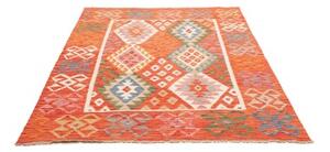 Tappeto Kilim Geometrico Arancione Multicolore 156x197 Cm