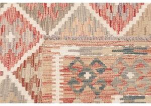 Tappeto Kilim Geometrico Terracotta Beige 154x202 Cm