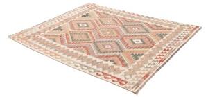 Tappeto Kilim Geometrico Beige Rosa Antico 159x188 Cm