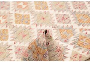 Tappeto Kilim Geometrico Beige Ocra 153x196 Cm