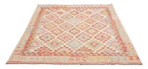 Tappeto Kilim Geometrico Beige Rosso Mattone 152x187 Cm