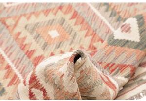 Tappeto Kilim Geometrico Beige Rosa Antico 159x188 Cm