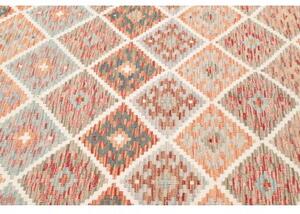 Tappeto Kilim Geometrico Ruggine Beige 157x190 Cm
