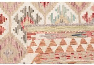 Tappeto Kilim Geometrico Beige Terracotta 154x194 Cm