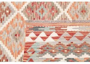 Tappeto Kilim Geometrico Ruggine Beige 157x190 Cm