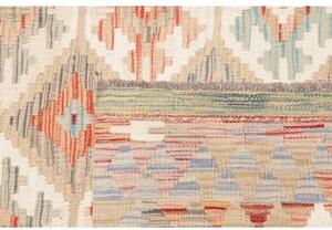 Tappeto Kilim Geometrico Terracotta Beige 155x198 Cm