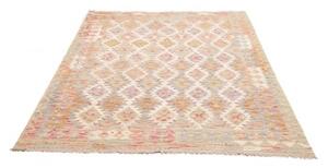 Tappeto Kilim Geometrico Beige Ocra 153x196 Cm