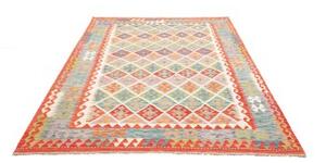 Tappeto Kilim Geometrico Multicolore 170x246 Cm