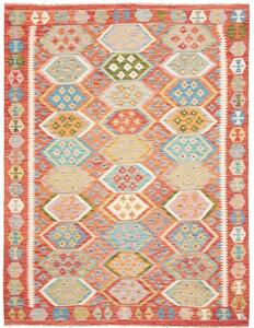 Tappeto Kilim Stilizzato Arancione Multicolore 180x237 Cm