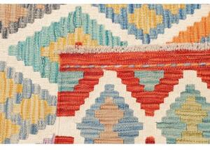 Tappeto Kilim Geometrico Rosso Azzurro 177x254 Cm