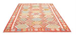 Tappeto Kilim Stilizzato Arancione Multicolore 180x237 Cm