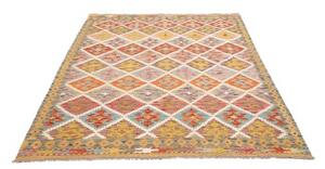 Tappeto Kilim Geometrico Multicolore 152x201 Cm